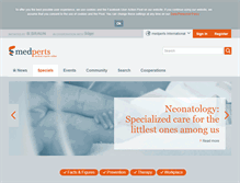 Tablet Screenshot of medperts.com